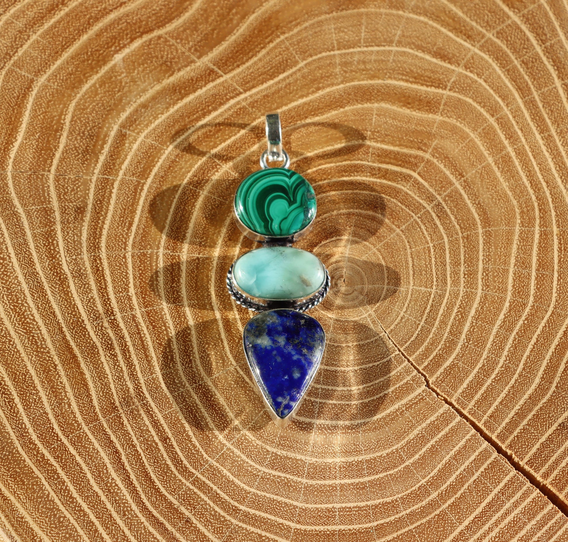 Přívěšek lapis lazuli malachit larimar - Supreme Panthers