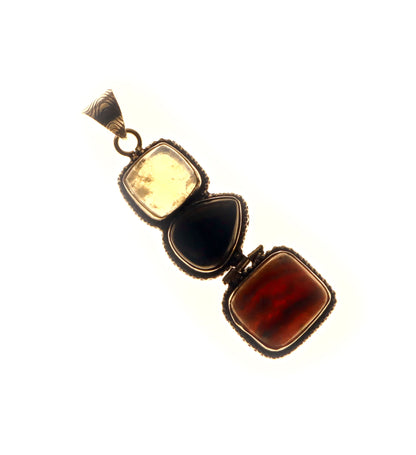 Přívěšek měsíční kámen hyperstén rodochrozit - Supreme Panthers