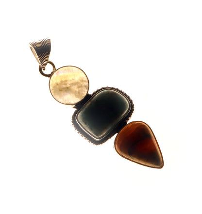 Přívěšek měsíční kámen larimar rodochrozit - Supreme Panthers