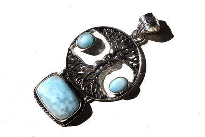 Přívěsek „Objímání ve stromu života – larimar“, č.1 - Supreme Panthers