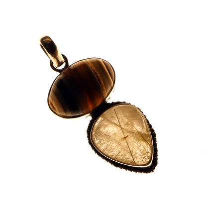 Přívěšek onyx rutil v křišťálu - Supreme Panthers