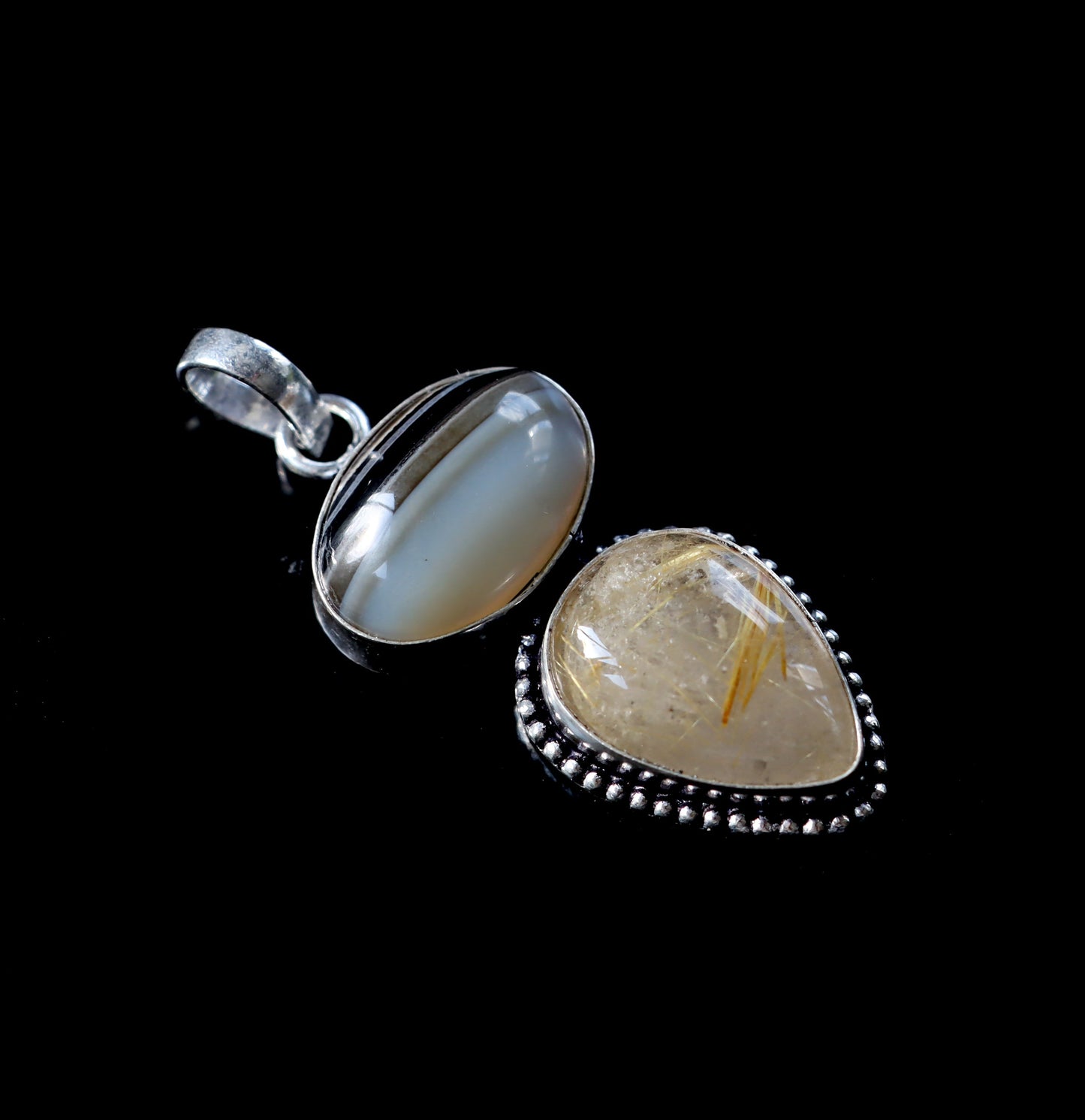 Přívěšek onyx rutil v křišťálu - Supreme Panthers