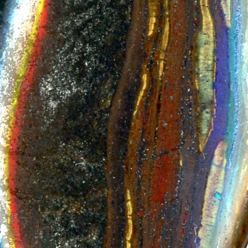 Přívěšek páskovaná železná ruda hematit s tygřím okem - Supreme Panthers