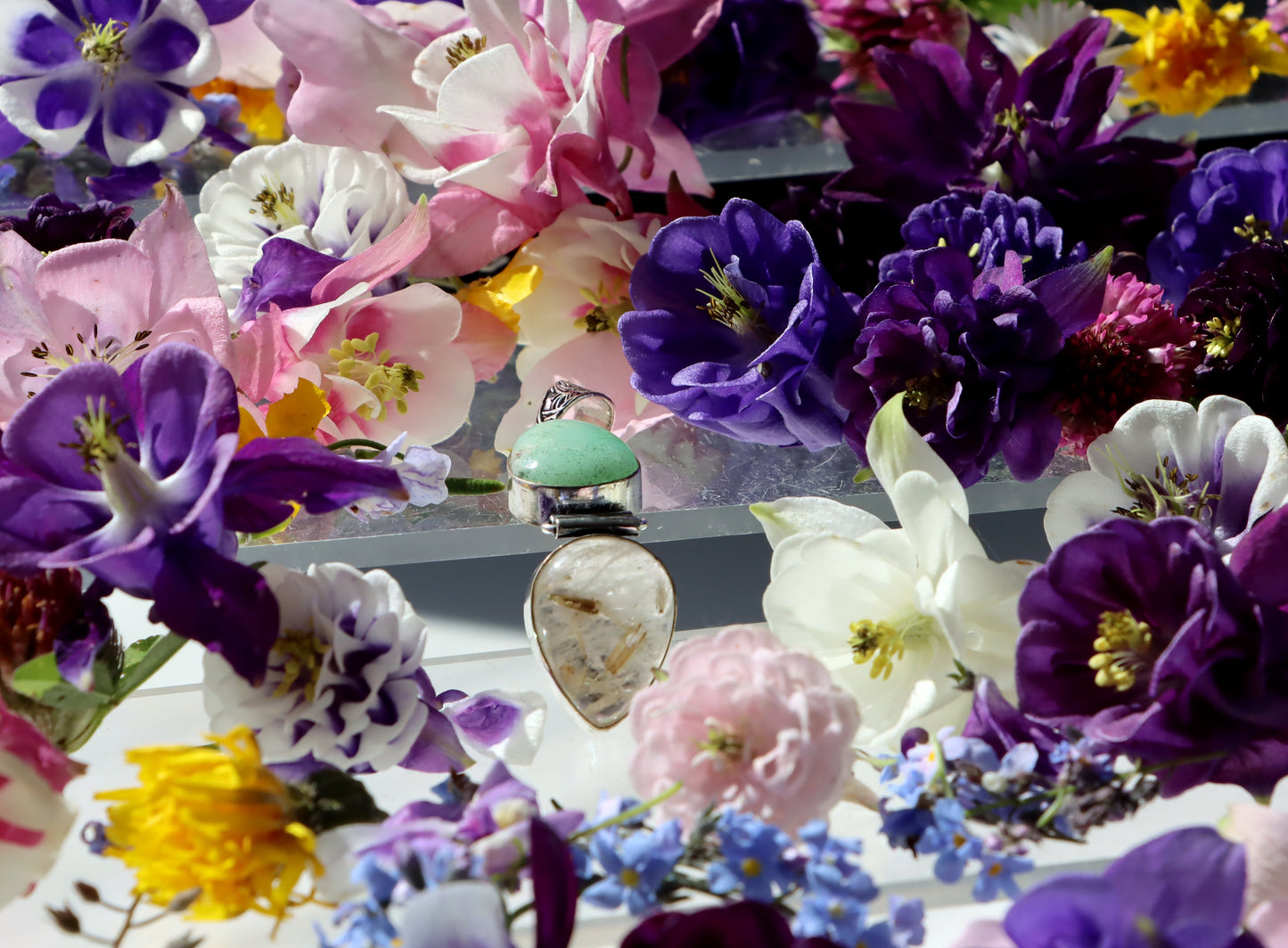 Přívěšek rutil v křišťálu chryzopras - Supreme Panthers