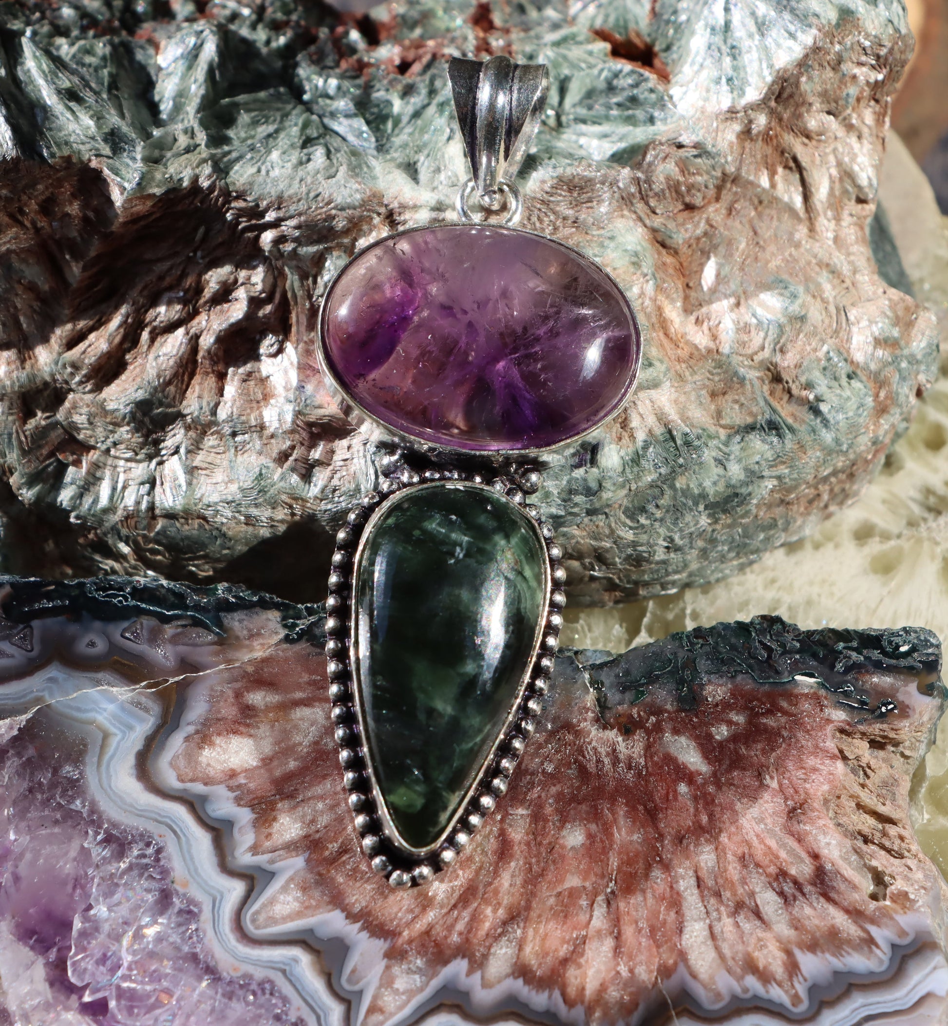 Přívěšek serafinit ametyst - Supreme Panthers