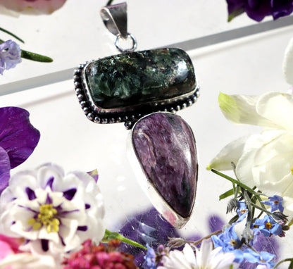 Přívěšek serafinit charoit - Supreme Panthers