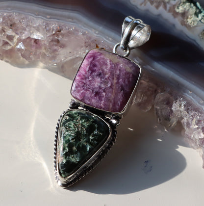 Přívěšek serafinit charoit - Supreme Panthers