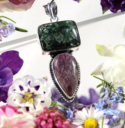 Přívěšek serafinit charoit - Supreme Panthers