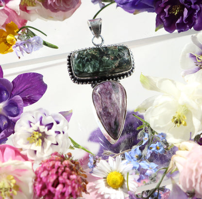 Přívěšek serafinit charoit - Supreme Panthers