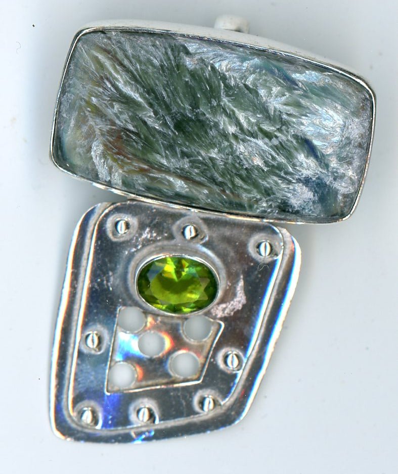 Přívěšek serafinit s olivínem - Supreme Panthers