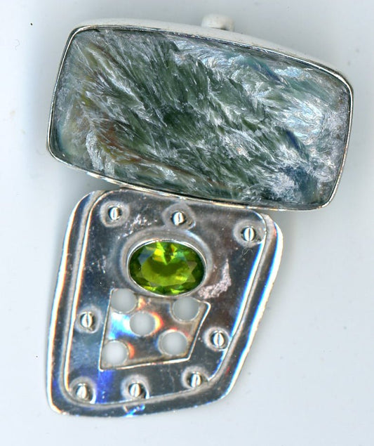 Přívěšek serafinit s olivínem - Supreme Panthers