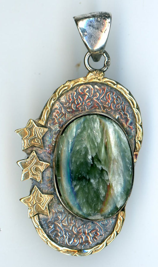 Přívěšek serafinit s olivínem - Supreme Panthers