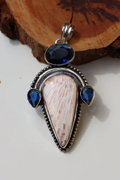 Přívěšek Skolecit a tanzanit – Hrot tiché moudrosti - Supreme Panthers