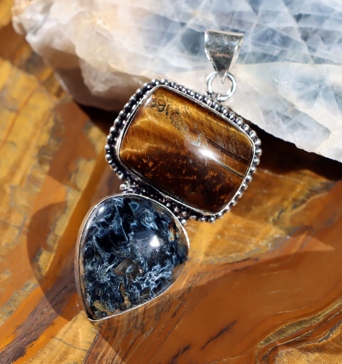 Přívěšek tygří oko pietersite - Supreme Panthers