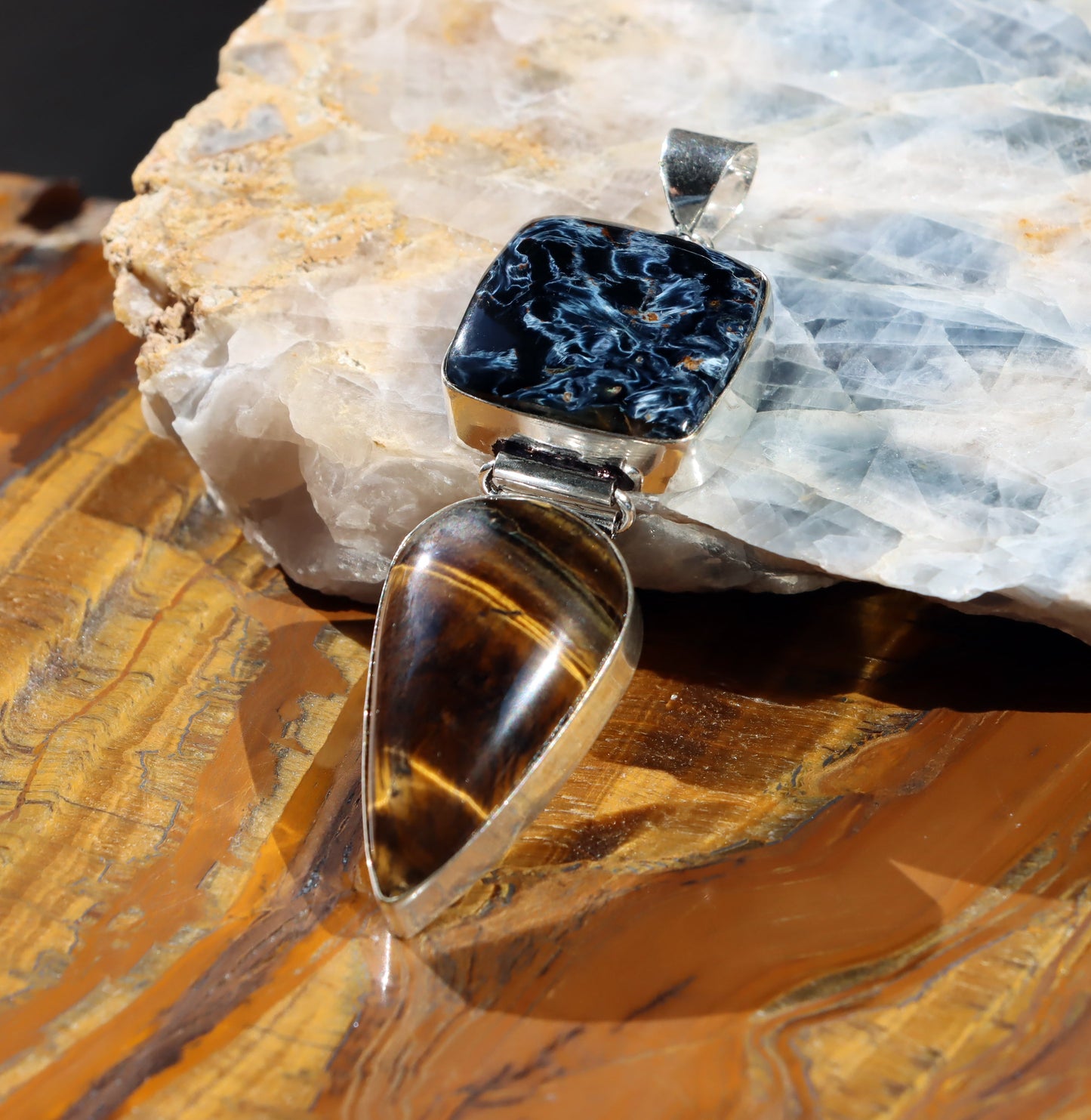 Přívěšek tygří oko pietersite - Supreme Panthers