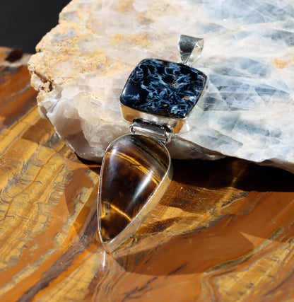 Přívěšek tygří oko pietersite - Supreme Panthers