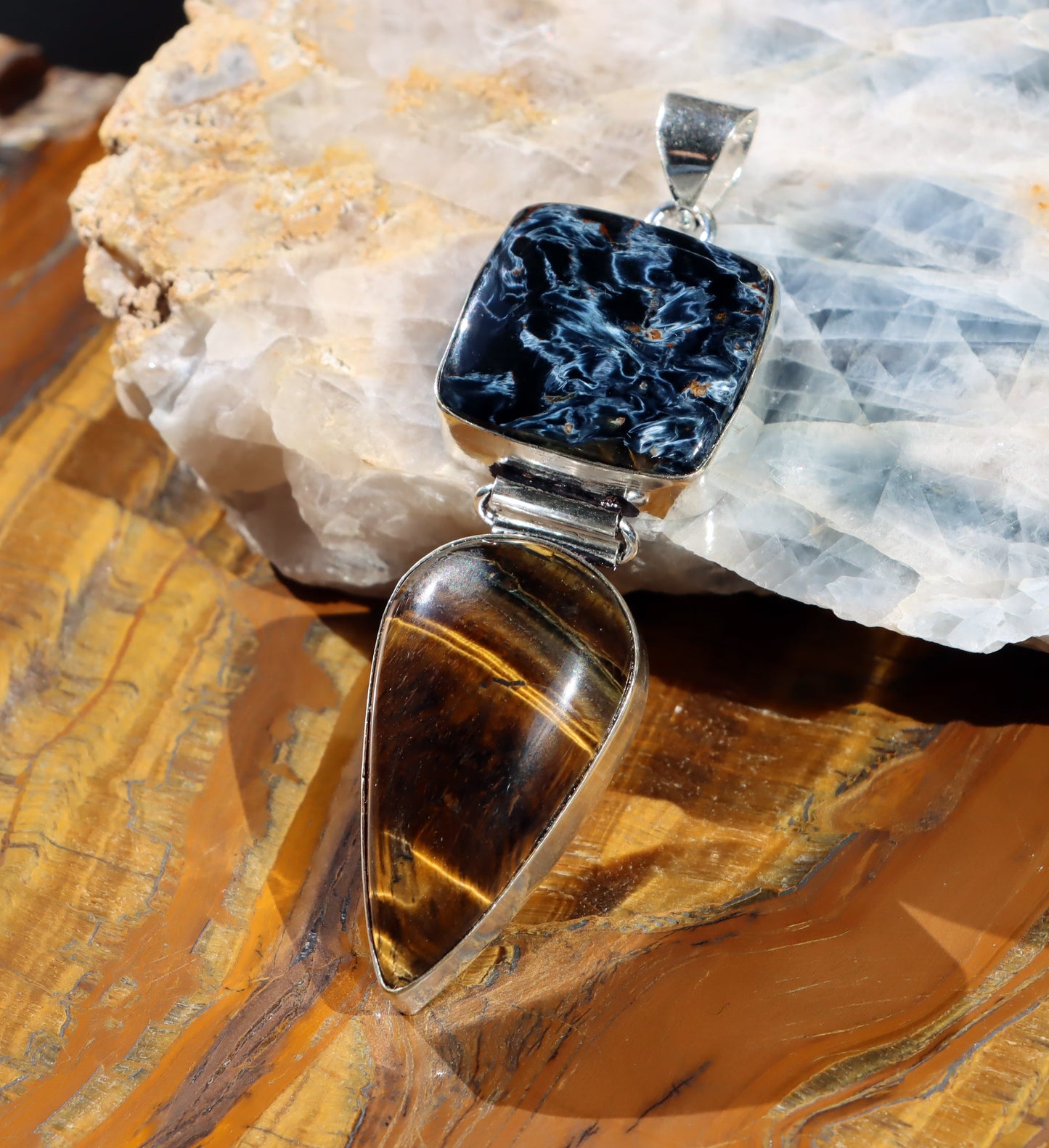 Přívěšek tygří oko pietersite - Supreme Panthers