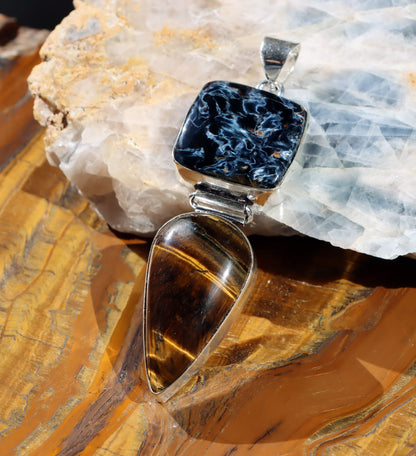 Přívěšek tygří oko pietersite - Supreme Panthers