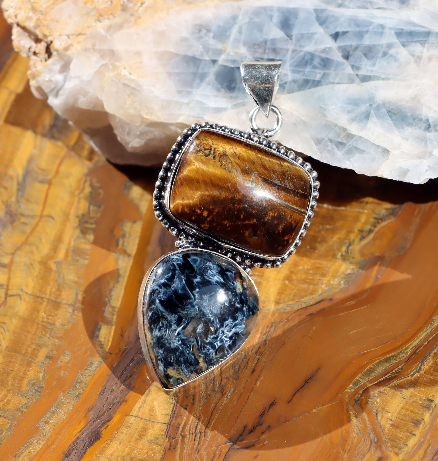 Přívěšek tygří oko pietersite - Supreme Panthers