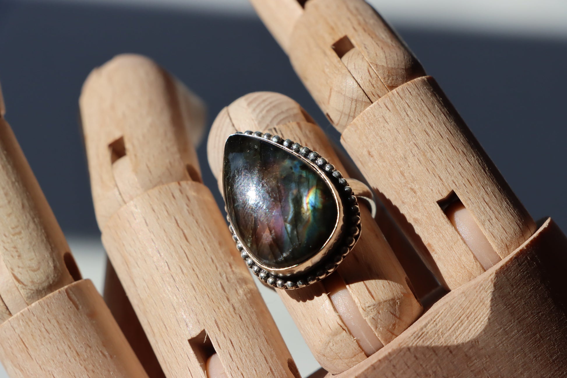 Prsten labradorit fialovorůžový - Supreme Panthers