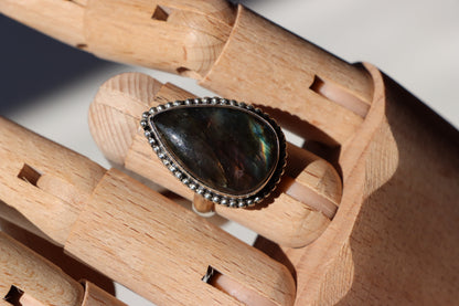 Prsten labradorit fialovorůžový - Supreme Panthers