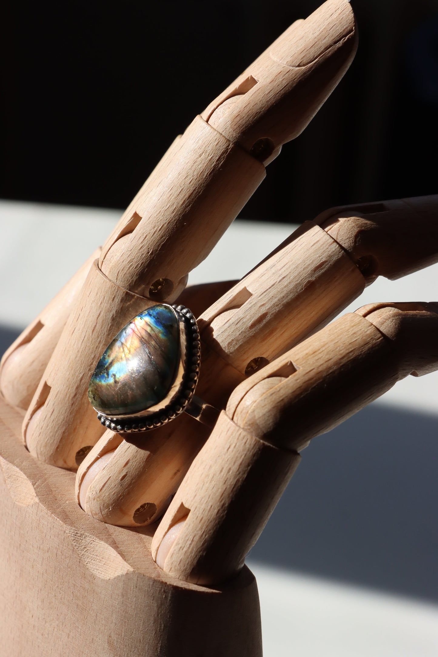 Prsten labradorit modrooranžový - Supreme Panthers