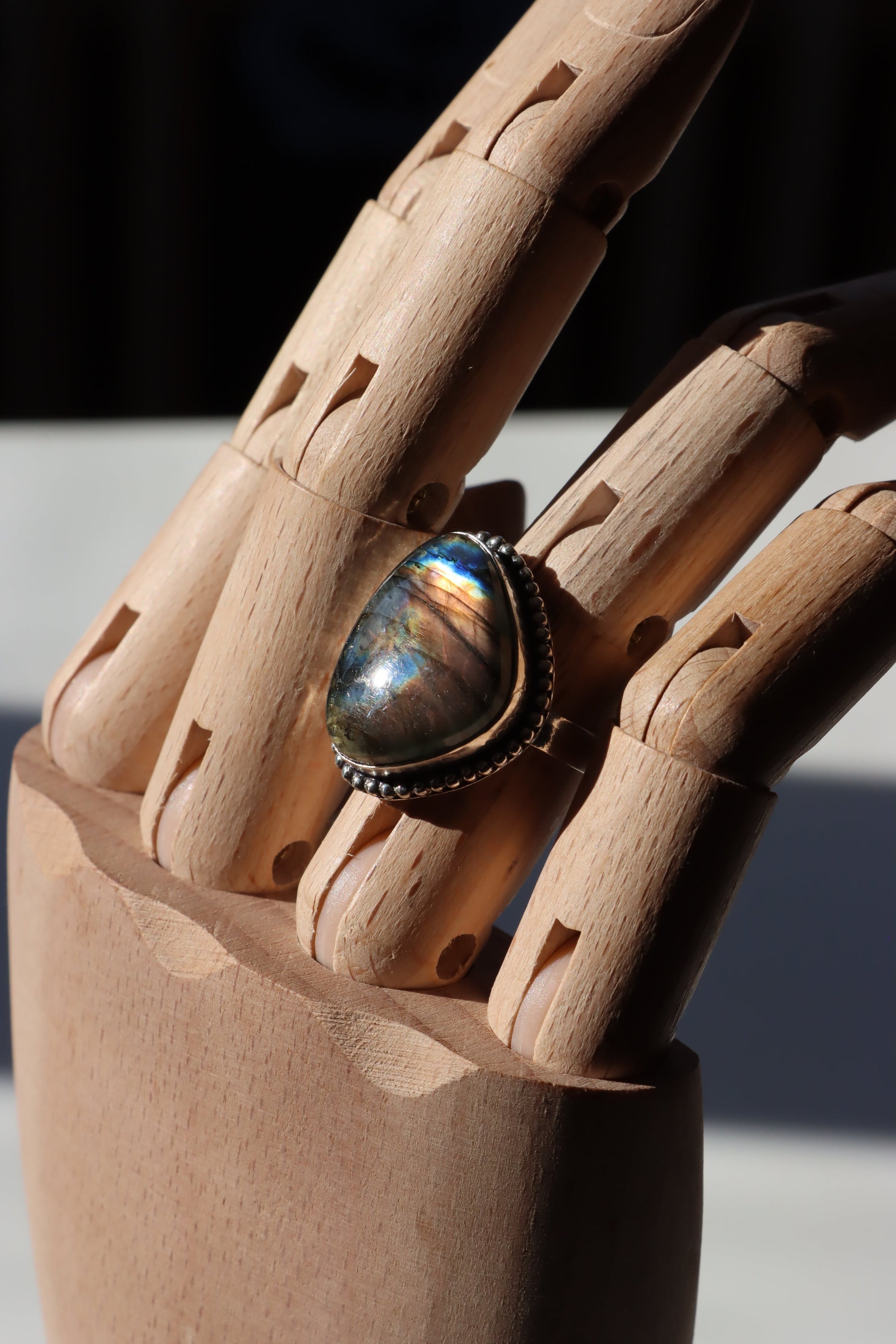 Prsten labradorit modrooranžový - Supreme Panthers