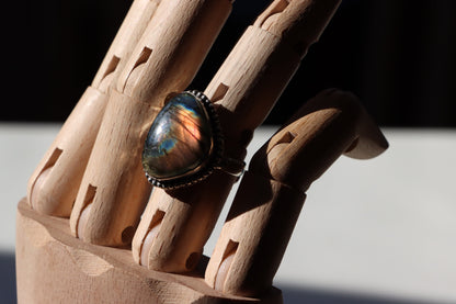 Prsten labradorit modrooranžový - Supreme Panthers