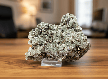 Pyritová drúza s křišťálem - Supreme Panthers