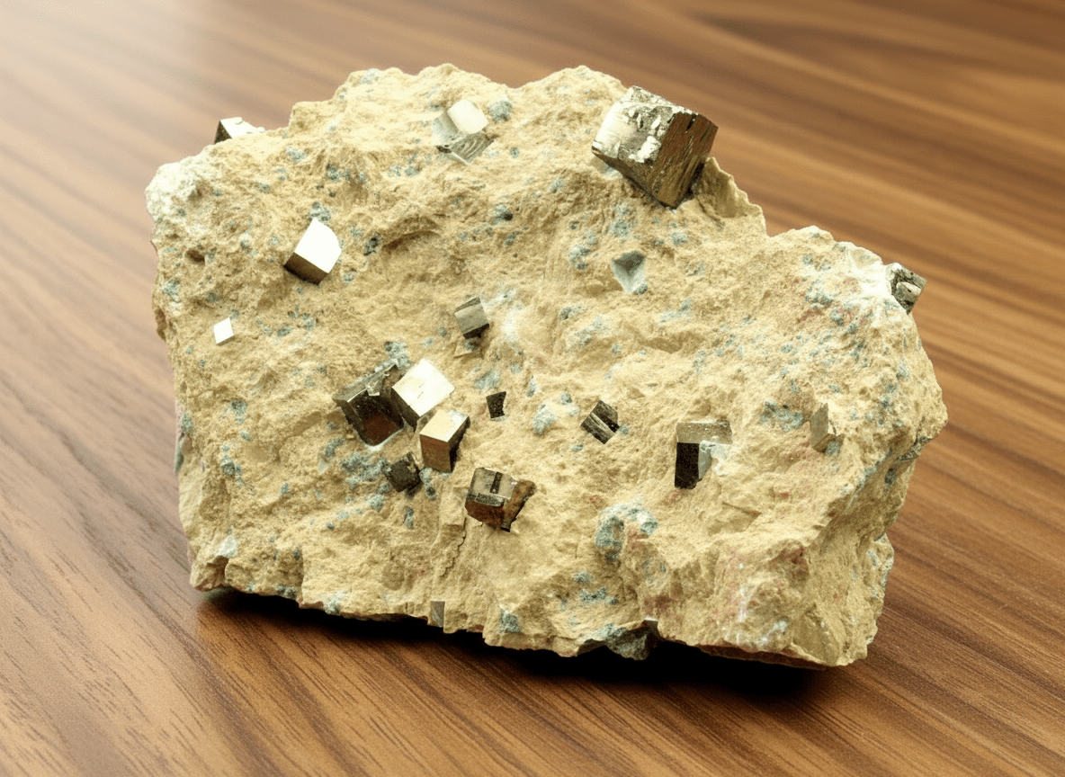 Pyrity v hornině muzejní - Supreme Panthers