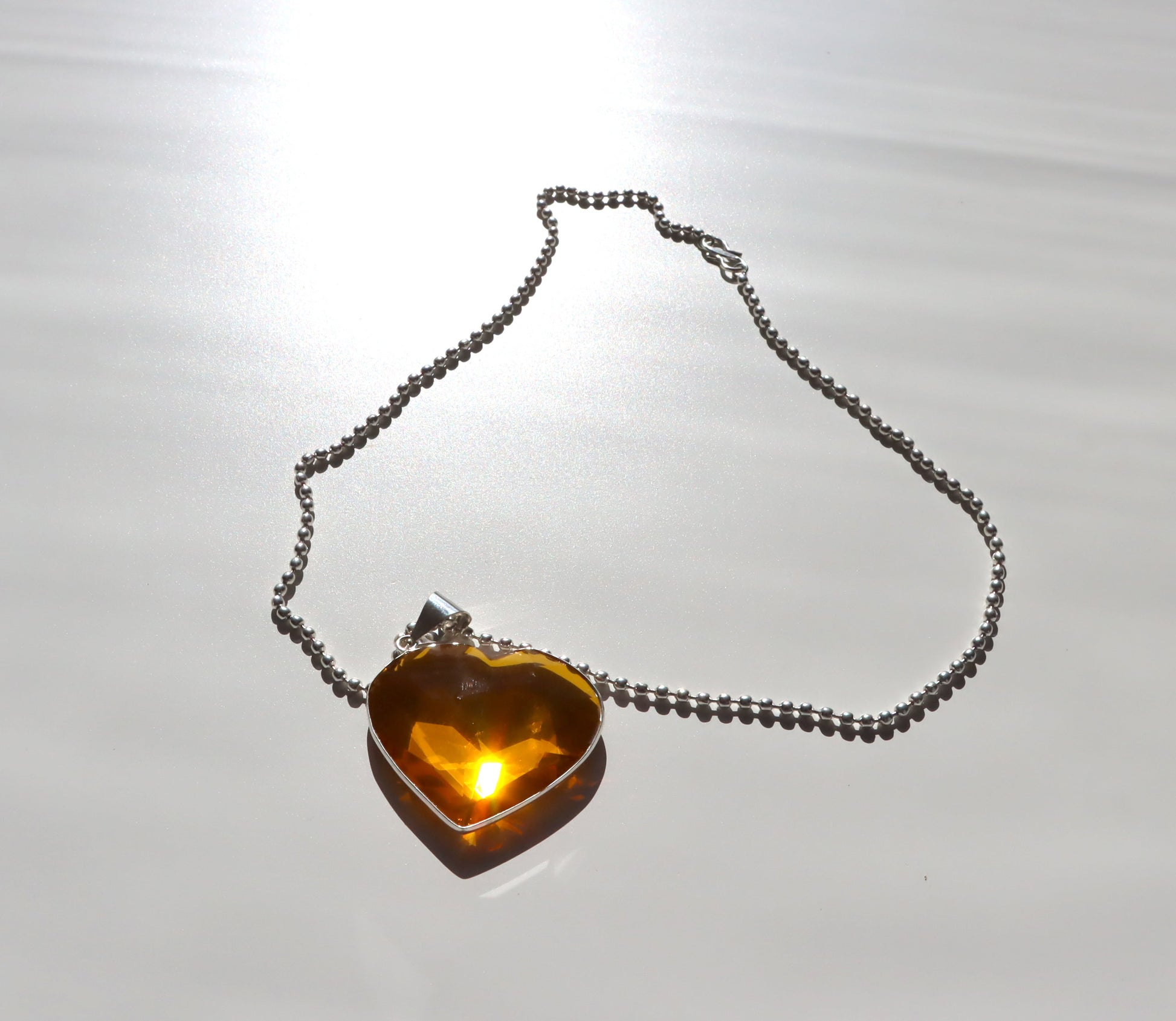 Srdce z přírodního citrínu – v teplém oranžovém odstínu - Supreme Panthers