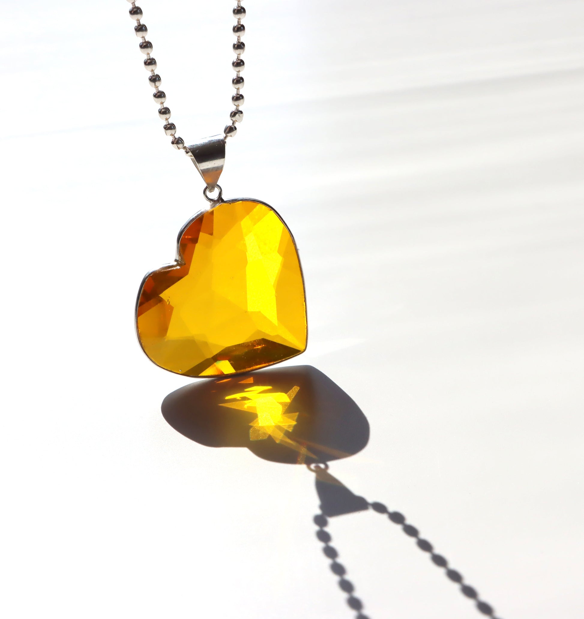 Srdce z přírodního citrínu – v teplém oranžovém odstínu - Supreme Panthers