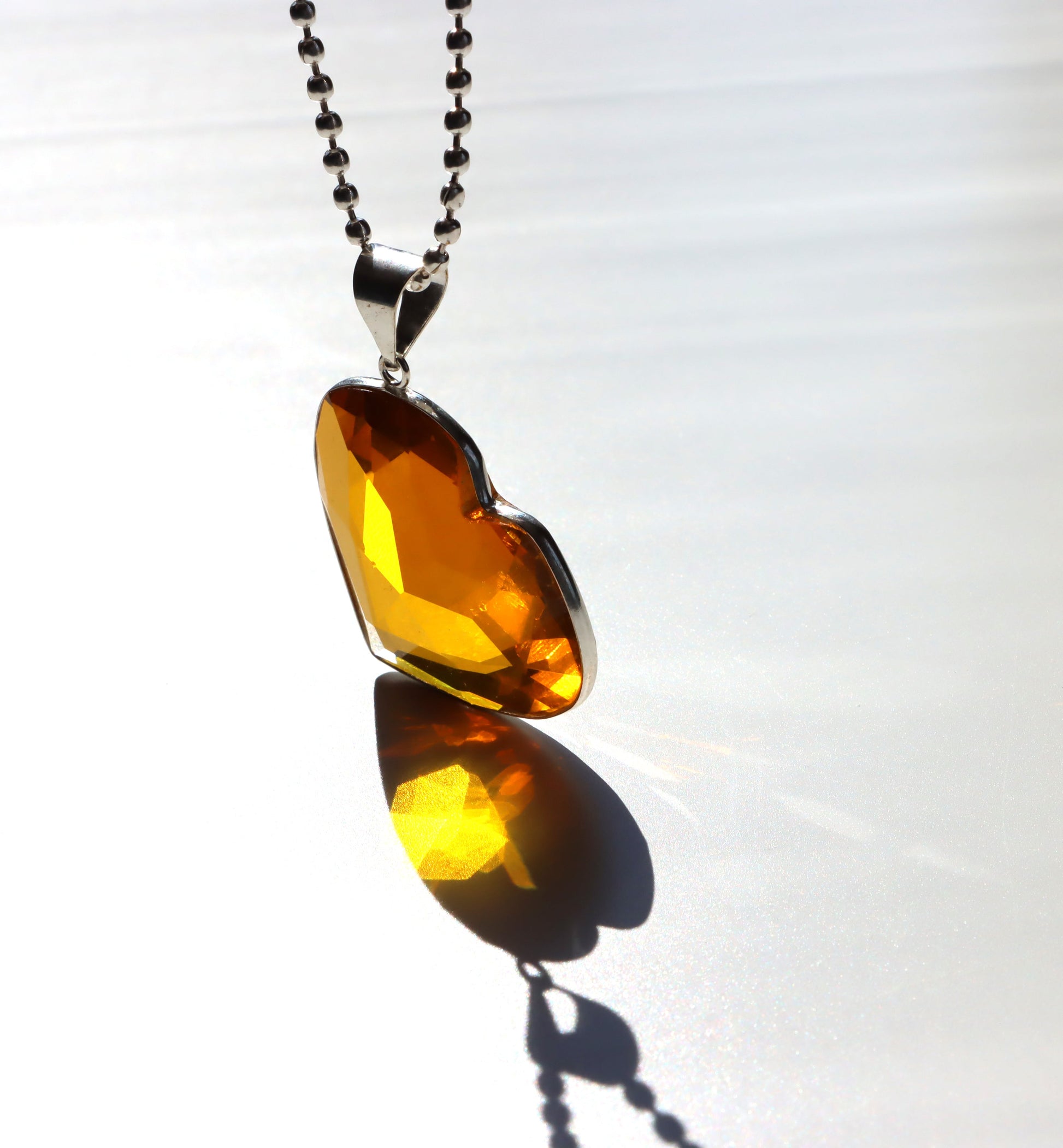 Srdce z přírodního citrínu – v teplém oranžovém odstínu - Supreme Panthers