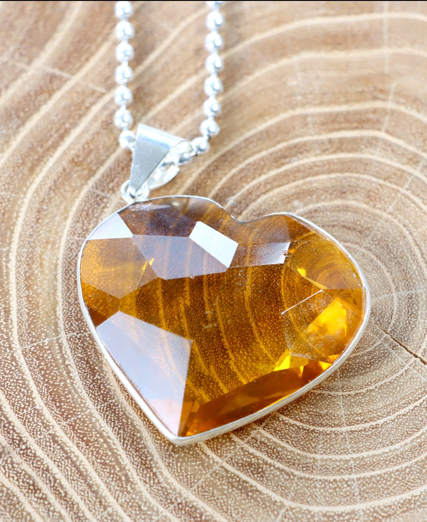 Srdce z přírodního citrínu – v teplém oranžovém odstínu - Supreme Panthers