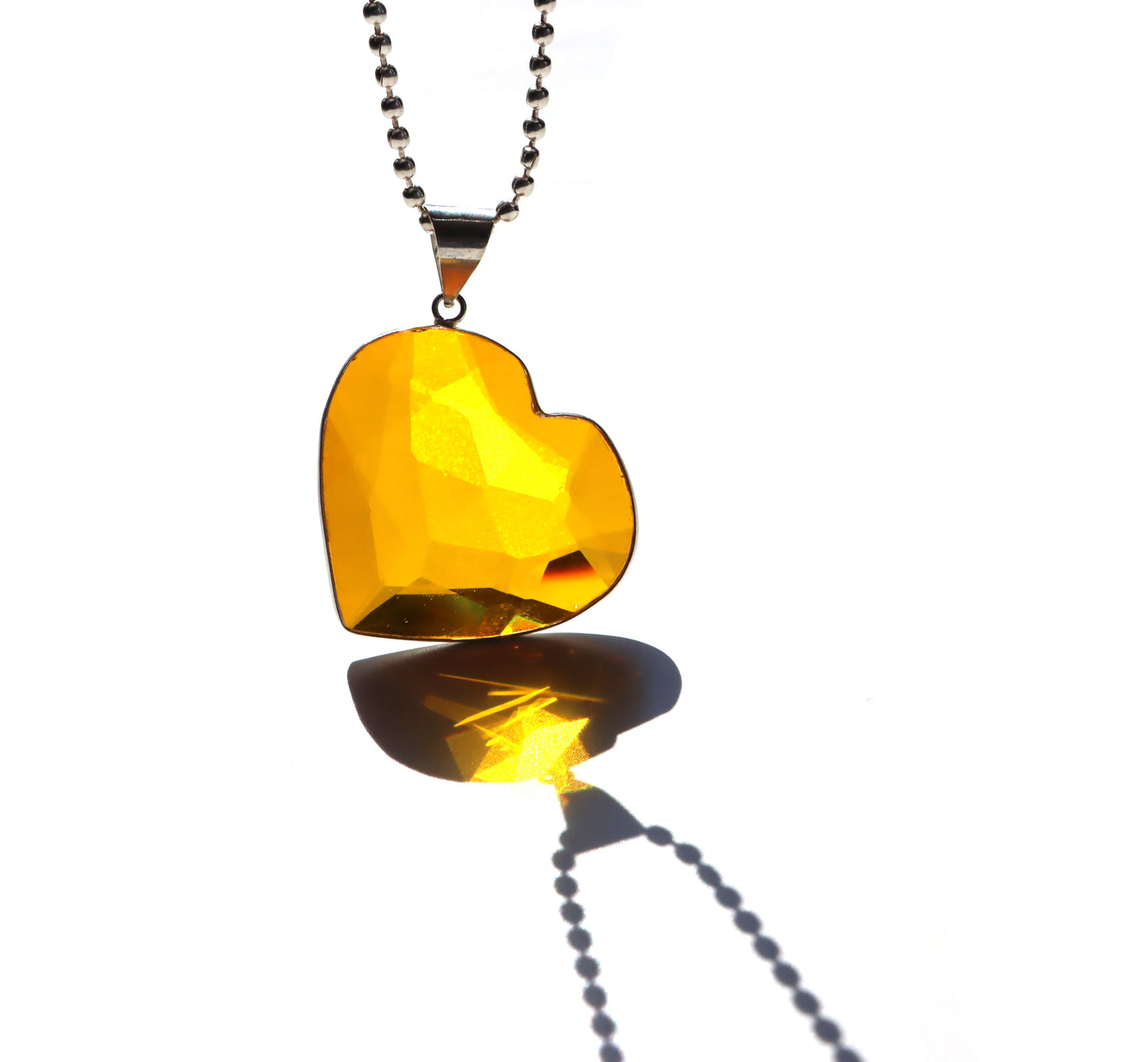 Srdce z přírodního citrínu – v teplém oranžovém odstínu - Supreme Panthers