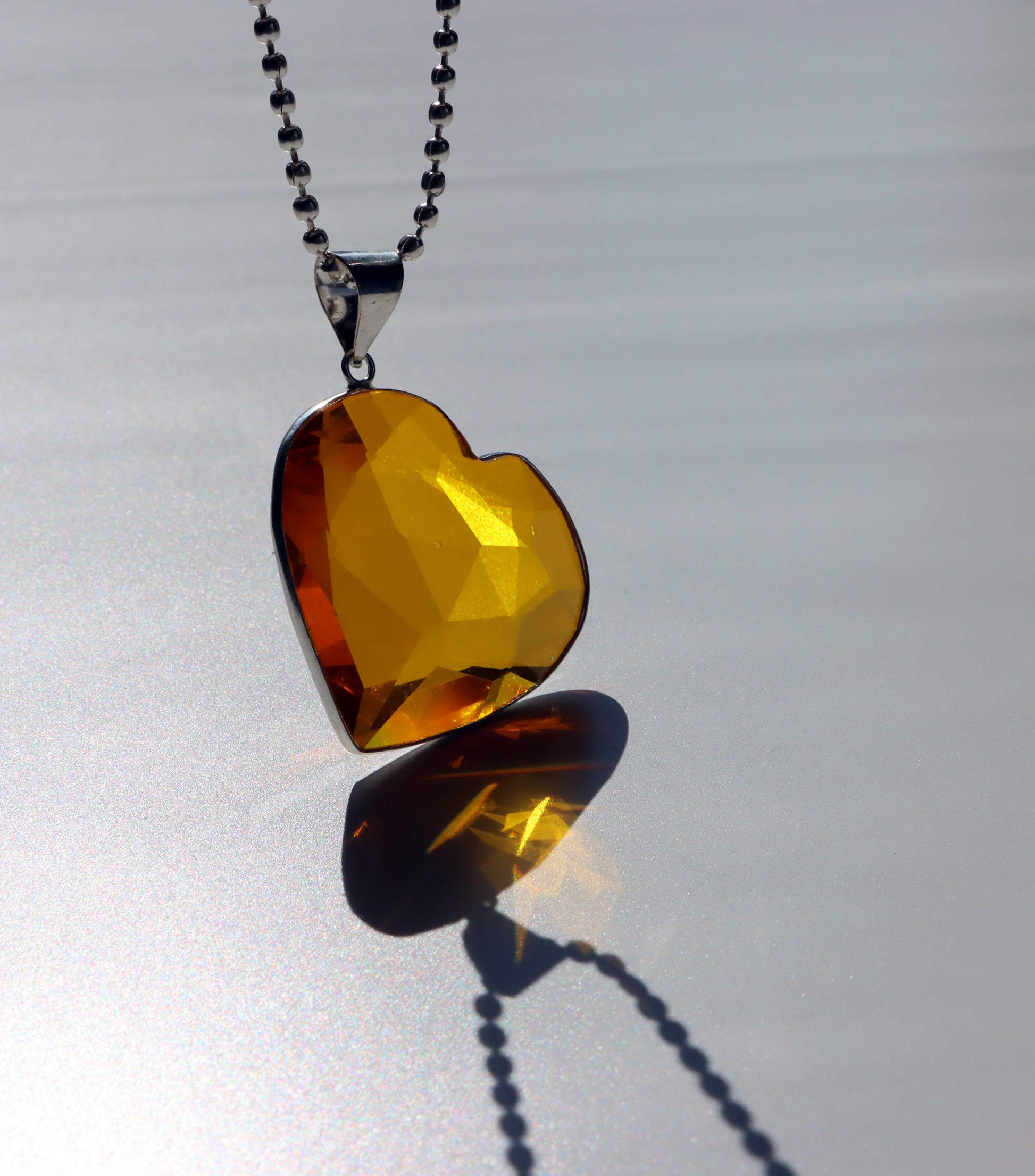 Srdce z přírodního citrínu – v teplém oranžovém odstínu - Supreme Panthers