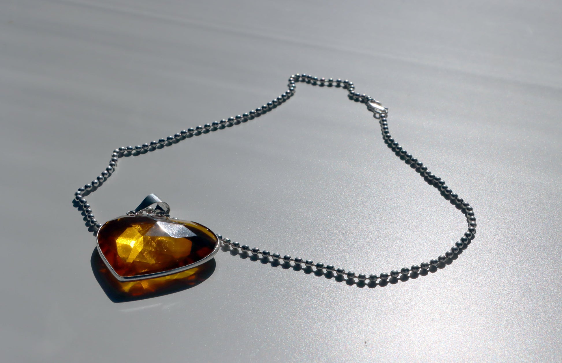 Srdce z přírodního citrínu – v teplém oranžovém odstínu - Supreme Panthers