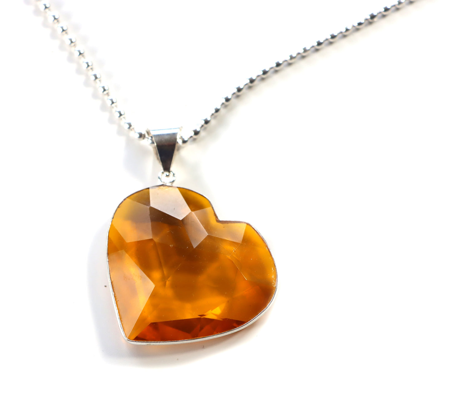 Srdce z přírodního citrínu – v teplém oranžovém odstínu - Supreme Panthers