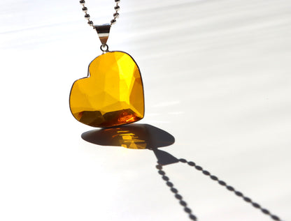 Srdce z přírodního citrínu – v teplém oranžovém odstínu - Supreme Panthers