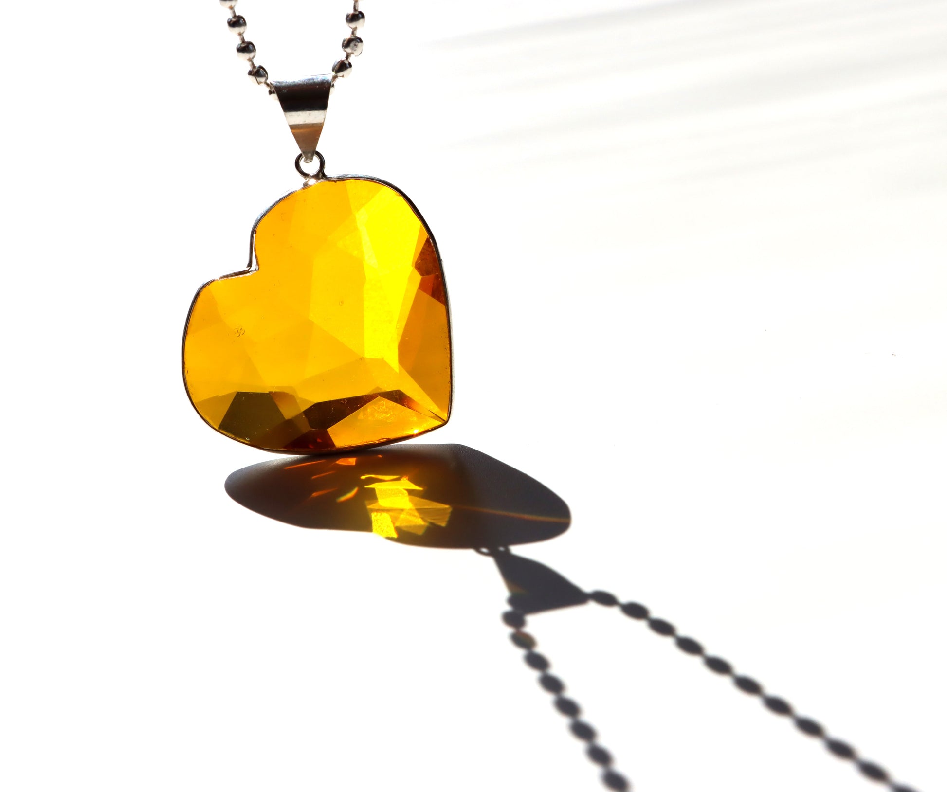 Srdce z přírodního citrínu – v teplém oranžovém odstínu - Supreme Panthers