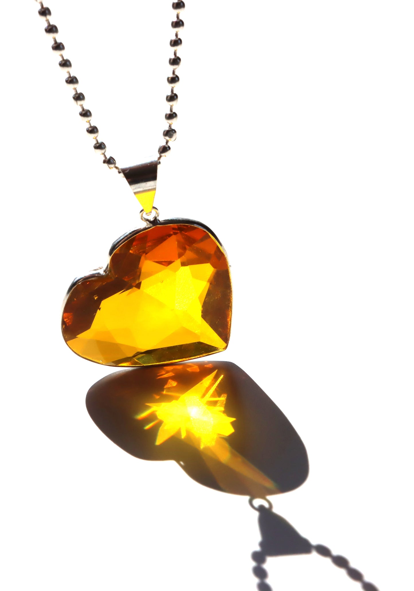 Srdce z přírodního citrínu – v teplém oranžovém odstínu - Supreme Panthers