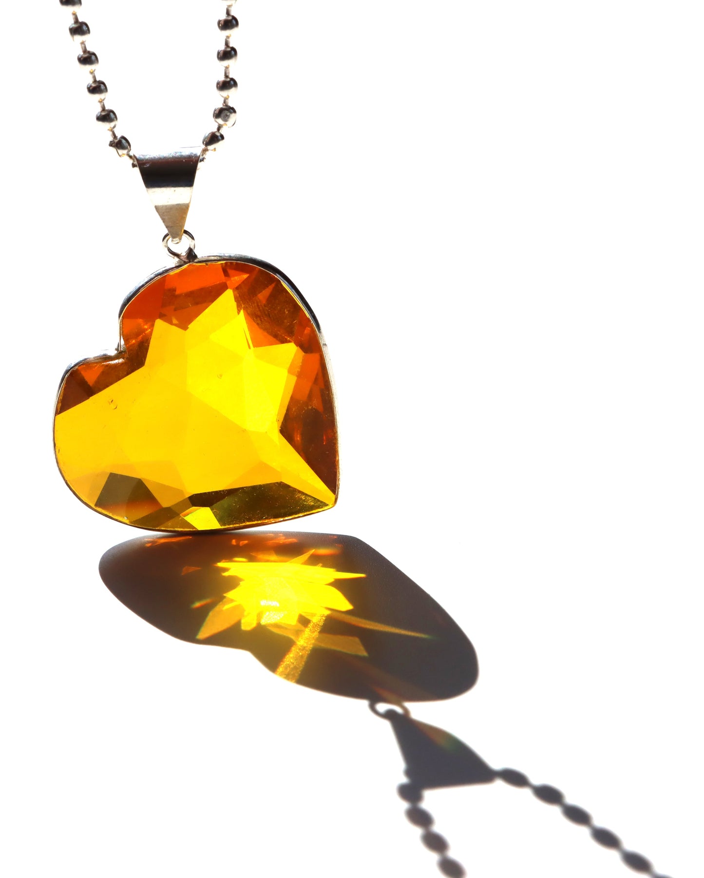 Srdce z přírodního citrínu – v teplém oranžovém odstínu - Supreme Panthers