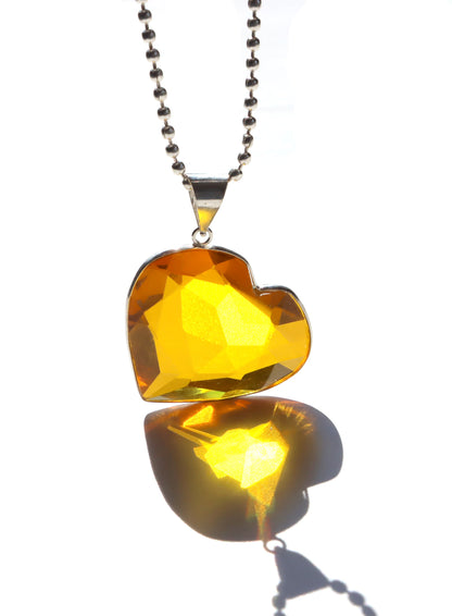 Srdce z přírodního citrínu – v teplém oranžovém odstínu - Supreme Panthers