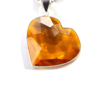 Srdce z přírodního citrínu – v teplém oranžovém odstínu - Supreme Panthers