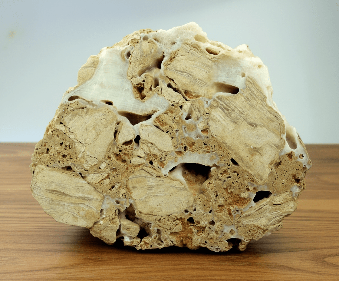 Stalagnát v opukové jeskyni, druhá strana leštěná - Supreme Panthers