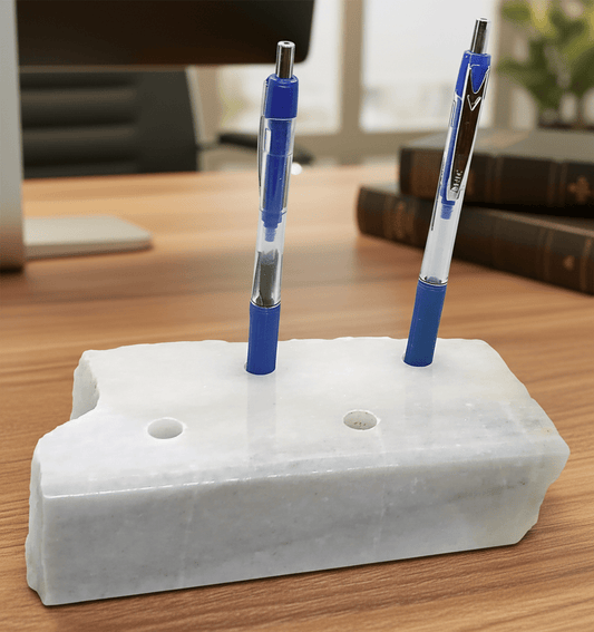 Stojánek na tužky z bílého mramoru, 4 tužkové - Supreme Panthers