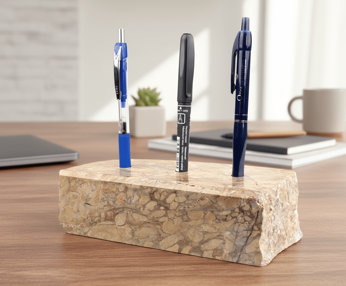 Stojánek na tužky z hlíznatého vápence - Supreme Panthers