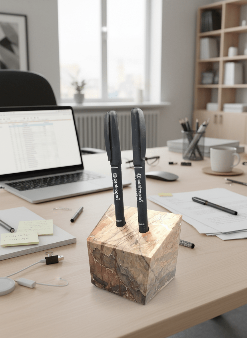 Stojánek na tužky z hlíznatého vápenec - Supreme Panthers