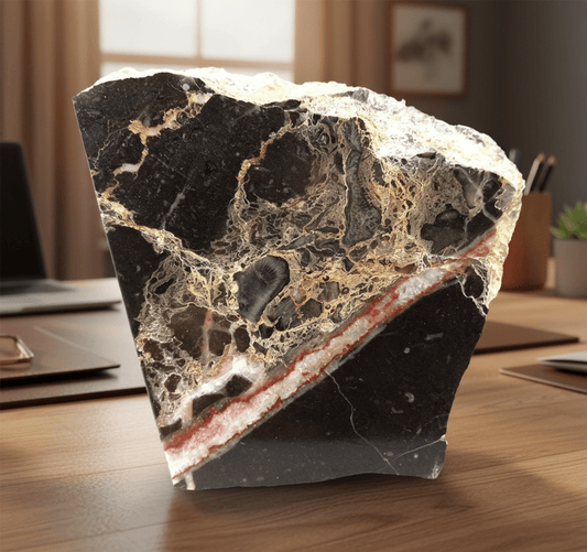 Těžítko vápenec s kalcitovou žilou - Supreme Panthers