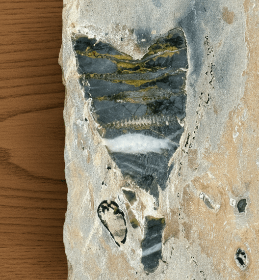 Zachovalý kus stonku lilijice ve stínavsko - chabičovské břidlici - Supreme Panthers